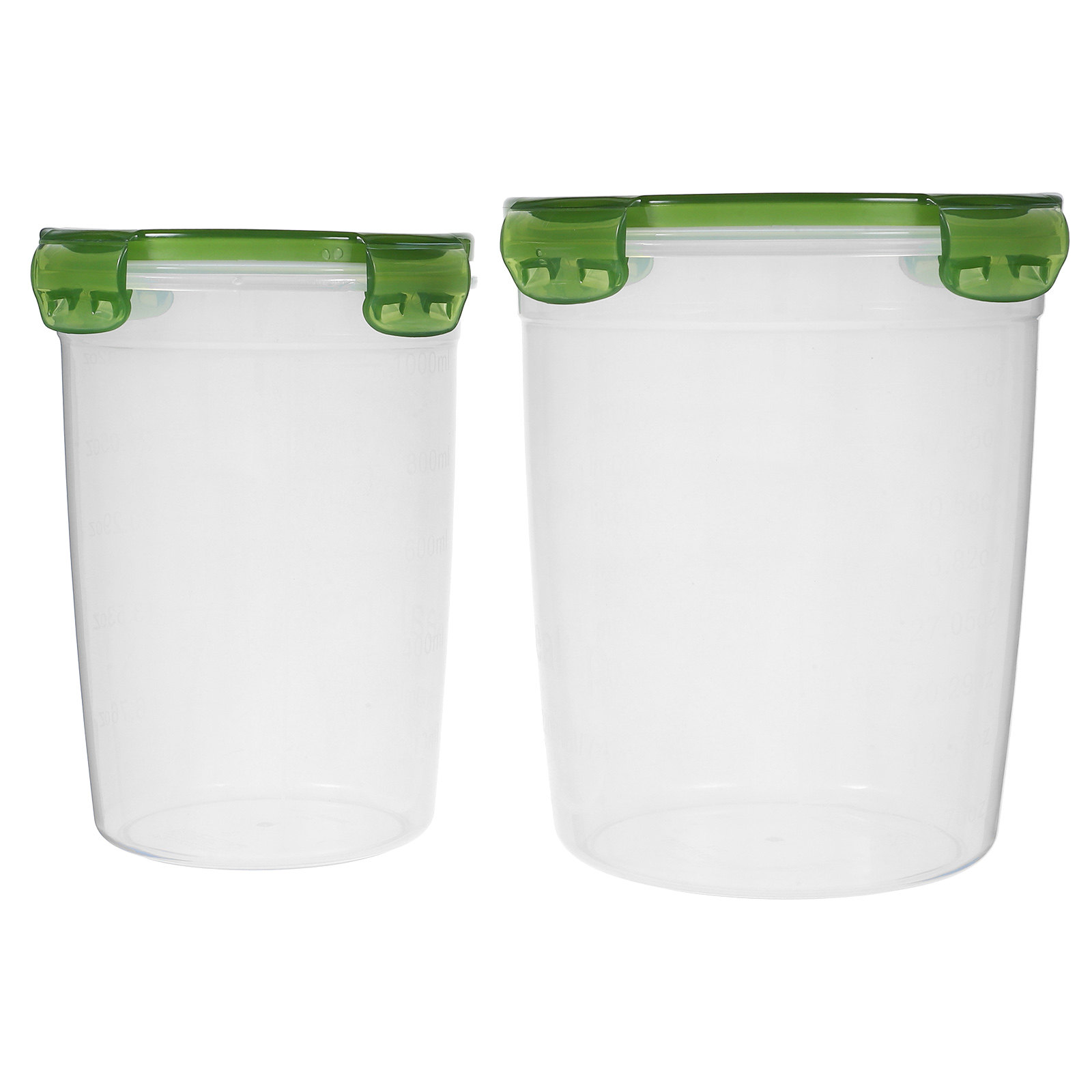 Food Storage Containers - 2Pcs Airtight Food Jar PP Plastic