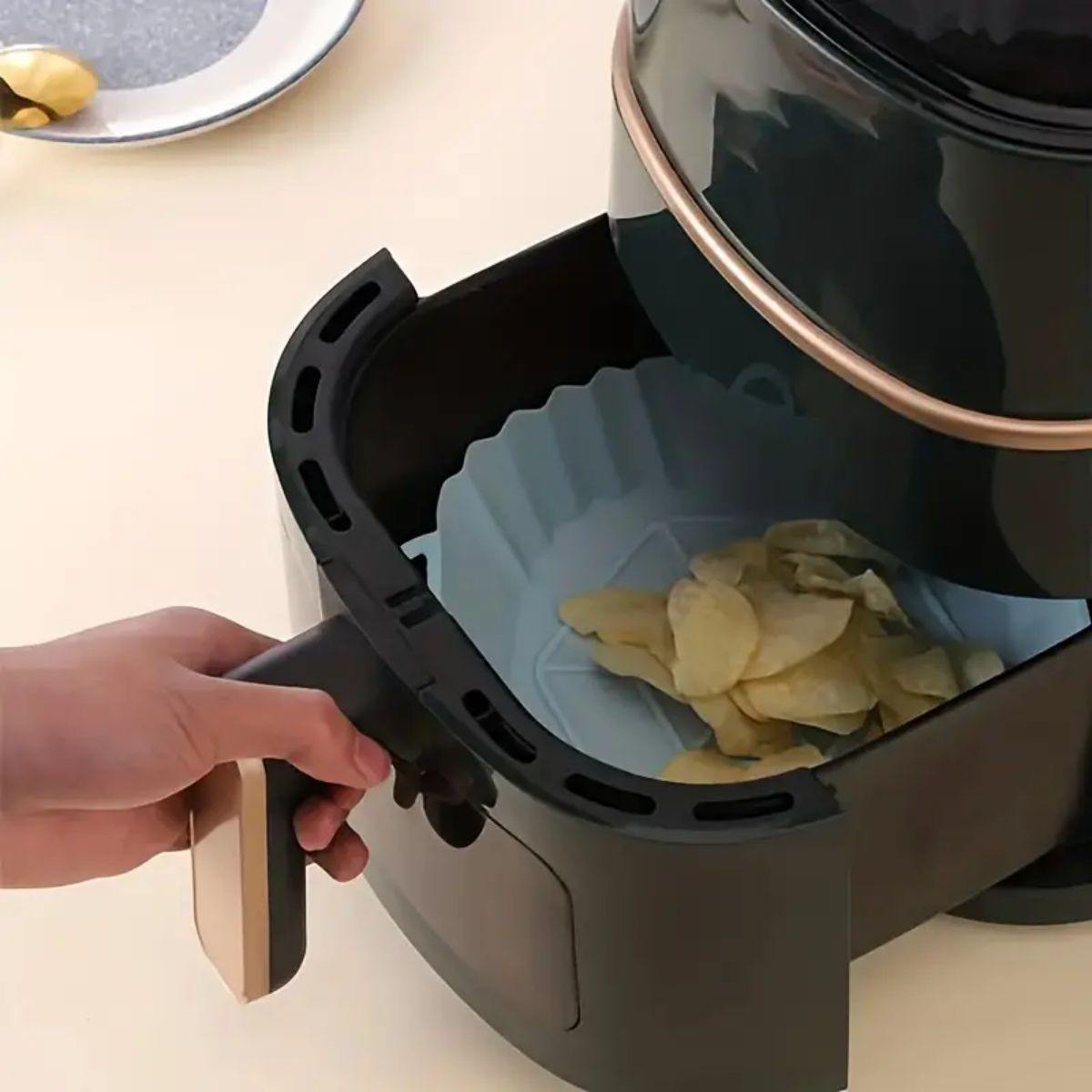 Reusable Air Fryer Silicone Po - Food Storage With Dividers ulasan dan harga