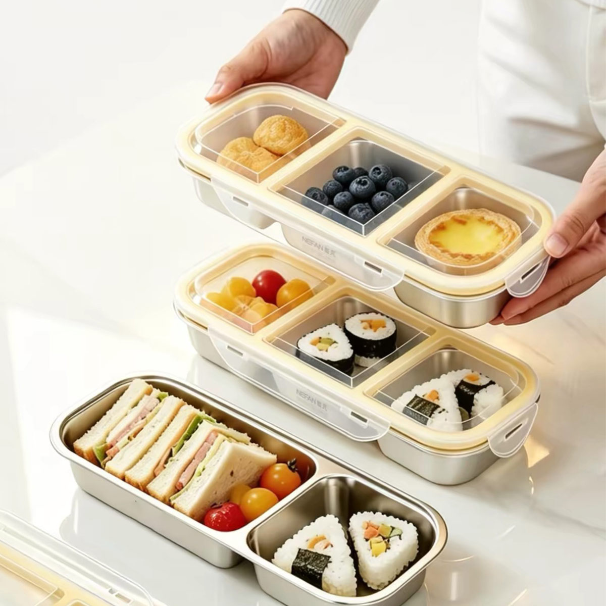 Stainless Steel Food Storage B - Food Storage Meals ulasan dan harga