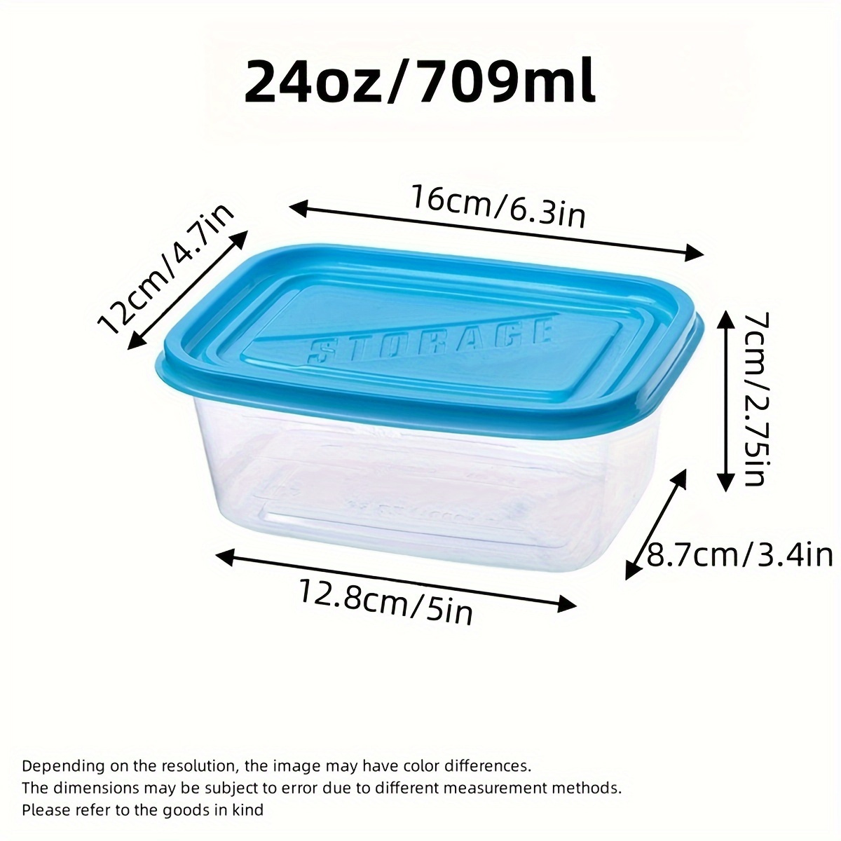 A Set of 6 Transparent Stackab - Food Storage Meals ulasan dan harga