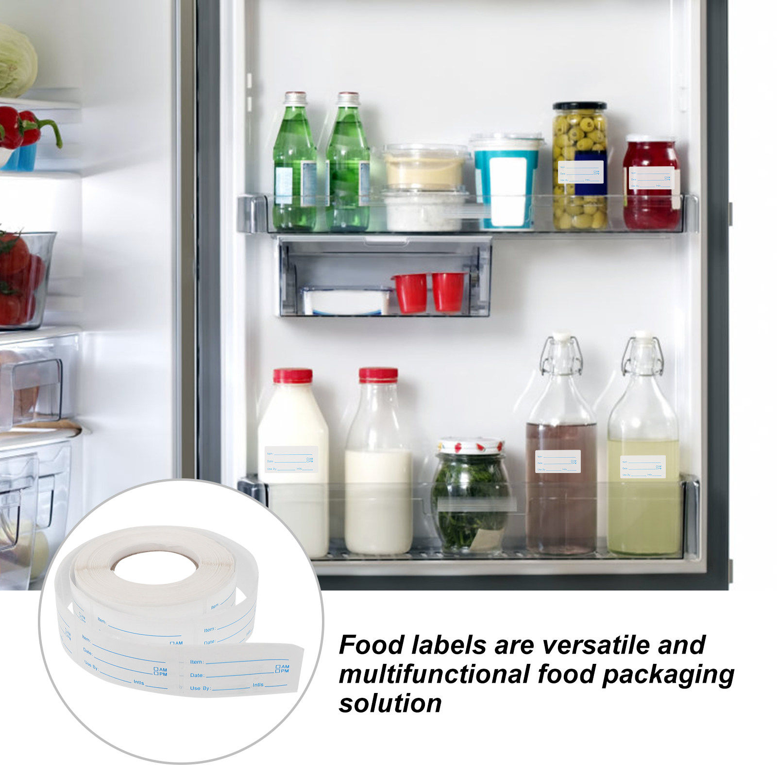 1 Roll Date Label Stickers Foo - Food Storage Labels ulasan dan harga