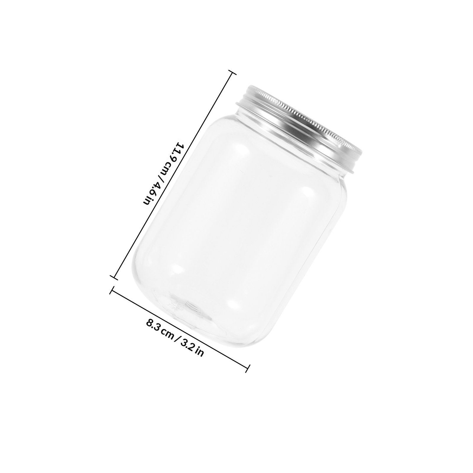 4Pcs Clear Plastic Jars Airtig - Food Storage Containers ulasan dan harga