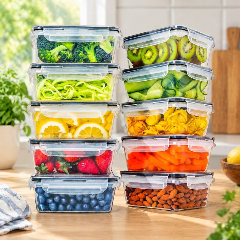 Set of 10 BPA-Free Kitchen Sto - Food Storage Labels ulasan dan harga