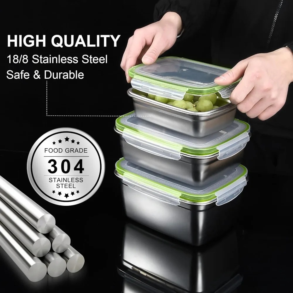 1/3 Piece Food Storage Contain - Food Storage Oven Safe ulasan dan harga